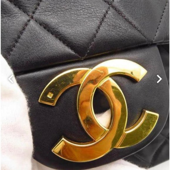 Chanel 2.55 XL Vintage Jumbo Classic Single Flap Timeless Maxi Cc Black - Picture 13 of 15